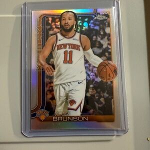 2025-26 Topps Chrome Basketball - Jalen Brunson - Silver Refractor #101